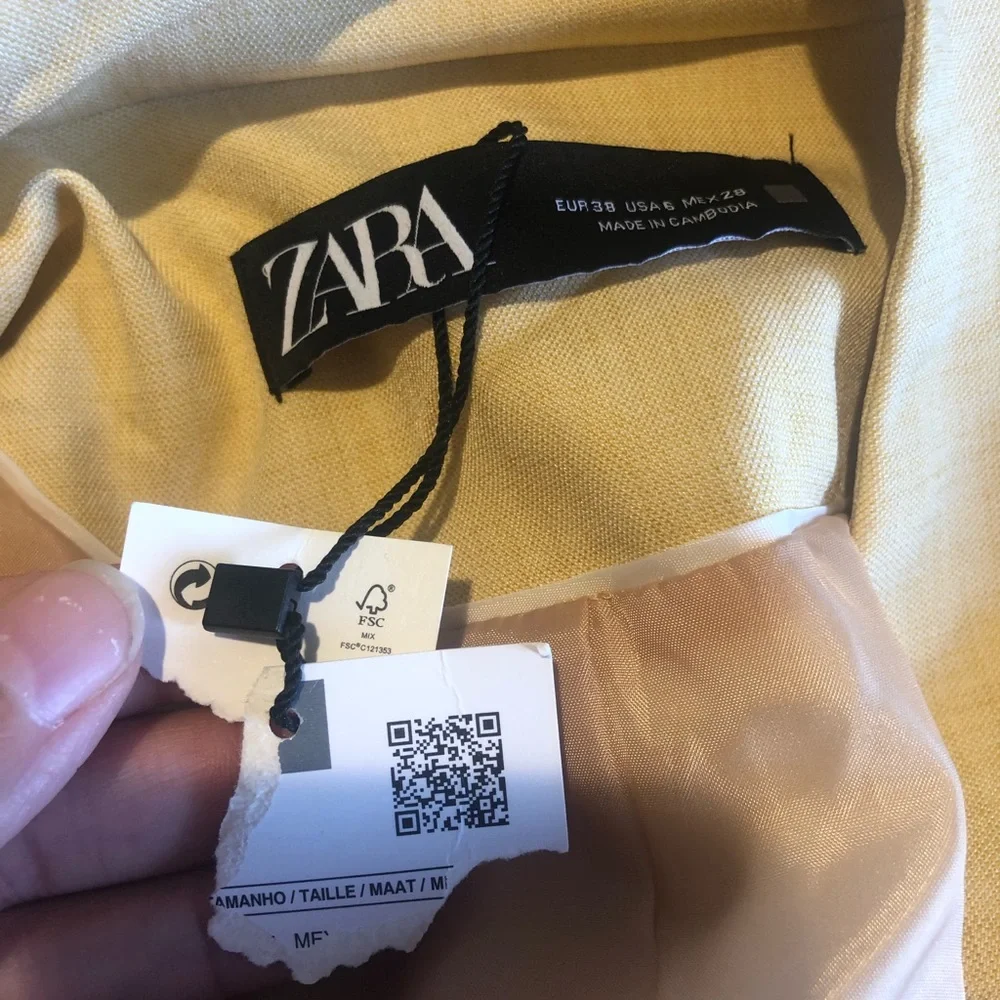 NWT Zara basic inverted lapel blazer - Picture 4 of 4